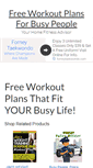 Mobile Screenshot of free-workout-plans-for-busy-people.com